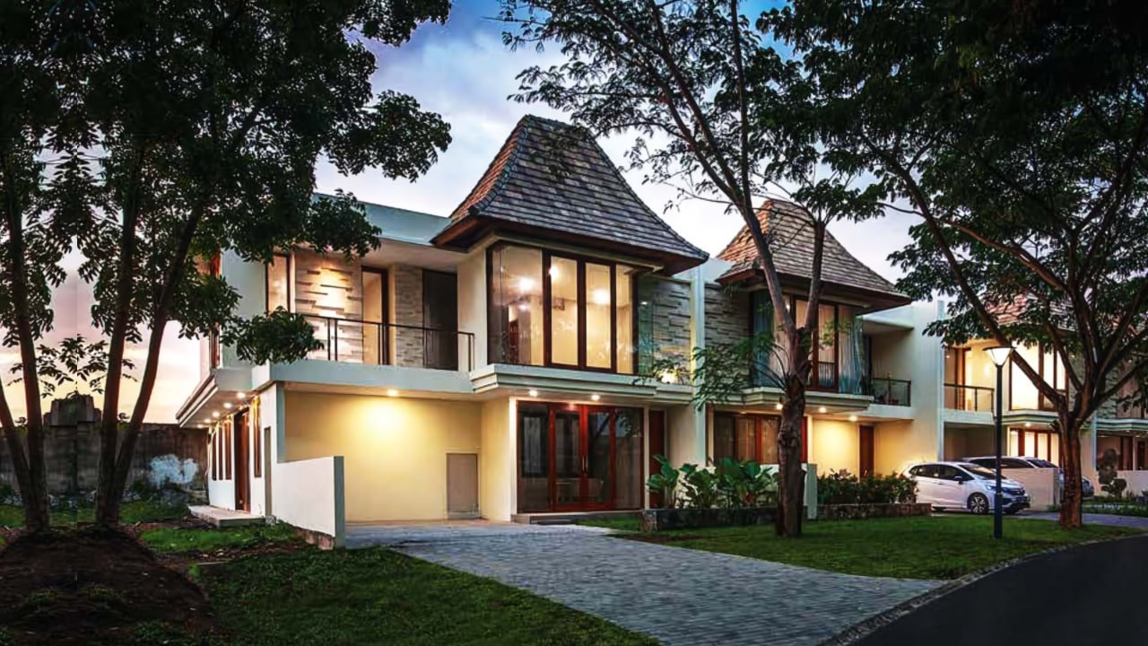 perumahan mewah shorea malam